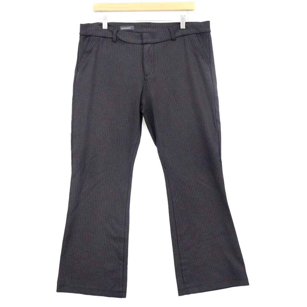 Kut From the Kloth Womens Bootcut Trouser Pants 14 Black Black Gray